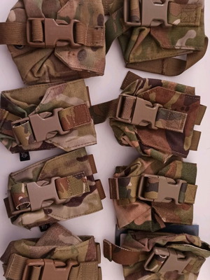 T3 tactical grenade pouch like new, set of 4 multicam pouches