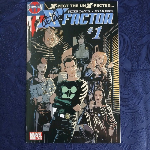 X-Factor #1 like new with Peter David signature