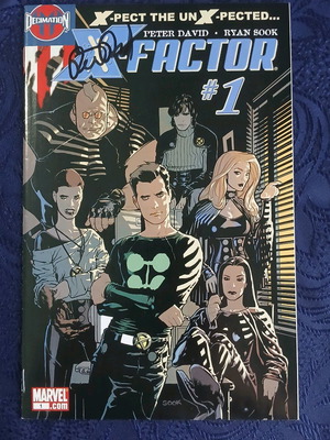 X-Factor #1 like new with Peter David signature
