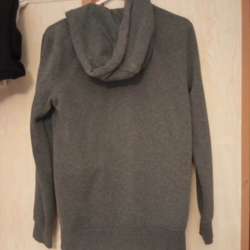 H&M sweatshirt jacket used, gray, size S