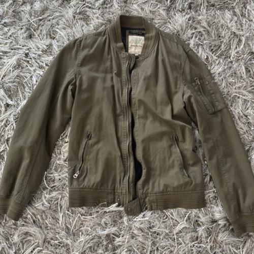 Funky Buddha khaki bomber jacket like new, size L