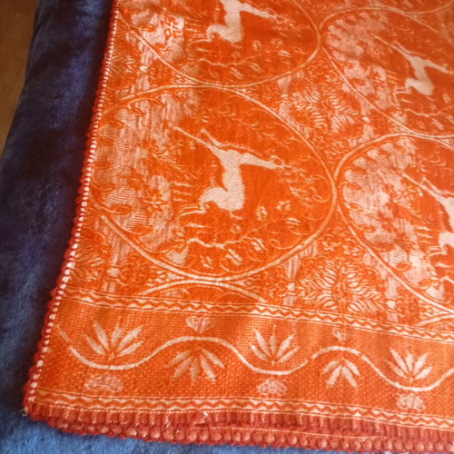 Malino blanket with pile 1.60x2.00 vintage, new