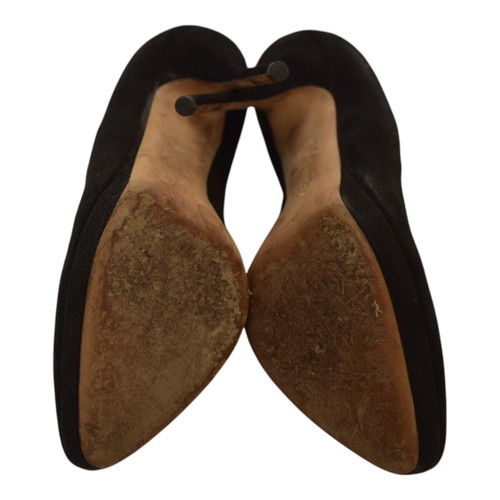 Gucci Black Suede Platform Pumps Used, Size 39