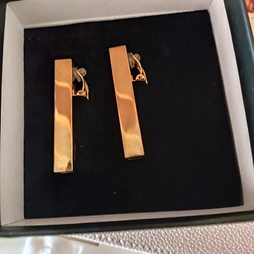 Dsquared2 clip-on earrings gold brass like new