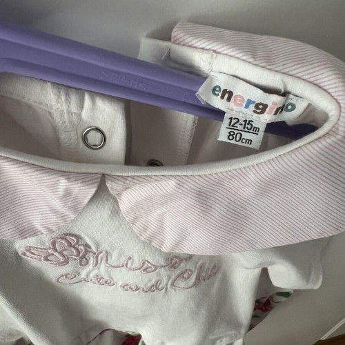 Baby girl dress used, white, 12-15 months, 95% cotton