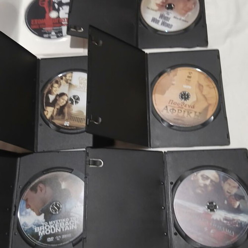 DVD set of 6 foreign movies with Greek subtitles like new