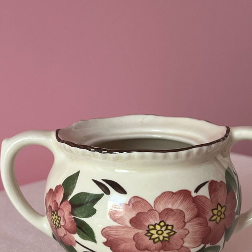 Wood & Sons "Irish Rose" vintage sugar bowl used, English