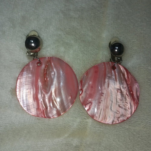 Pink earrings like new