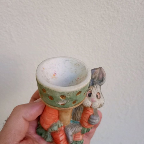 Easter ceramic egg holders used, pack of 3 pieces