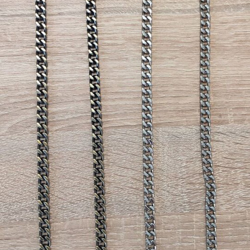 Thin metal chain 8.2mm new, sold by the meter