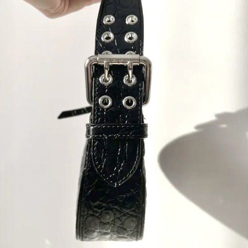 By Far Mini Soho Croco women's mini bag new, black