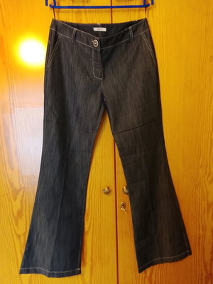 Maki Philosophy women's thin flare jeans new, blue, size L