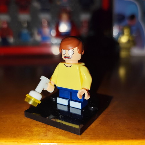 Morty Rick and Morty figure like new with base and portal gun
