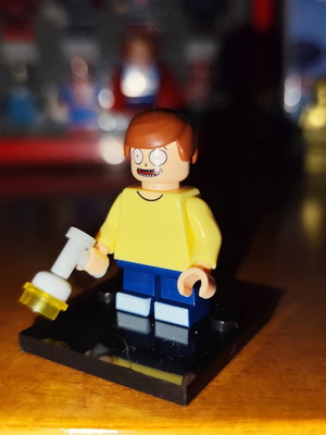 Morty Rick and Morty figure like new with base and portal gun