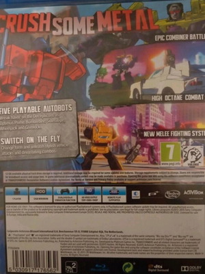 Transformers Devastation PlayStation 4 like new