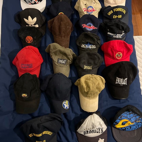 Jockey hats used, athletic casual beach style with adjustable strap