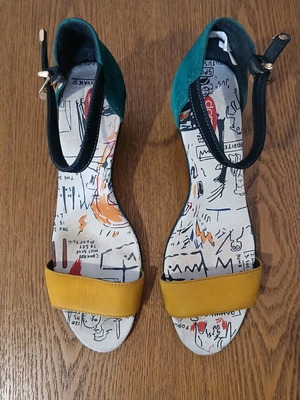 Clamp women's sandals like new, size 40, multicolor