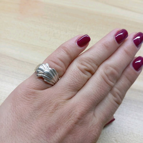 Silver ring 925 like new, size 55-56
