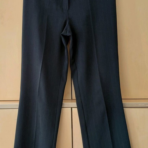 Fabric pants s/m black with subtle brown stripe like new