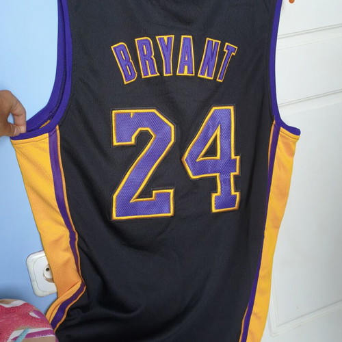 Los Angeles Lakers Kobe Bryant jersey new, black and purple