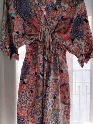 Kimono with patterns like new, multicolored, size XL