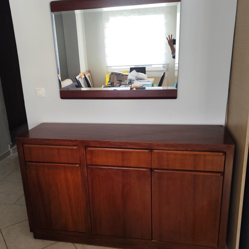 Wooden Oxia Buffet with Mirror like new