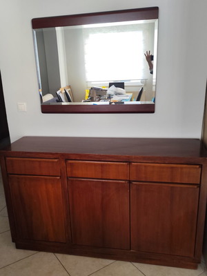 Wooden Oxia Buffet with Mirror like new