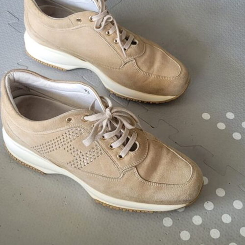 Women Hogan Interactive shoes used, beige, size 39
