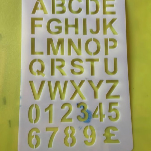 Stencil set for crafts new, pack of 5, plastic