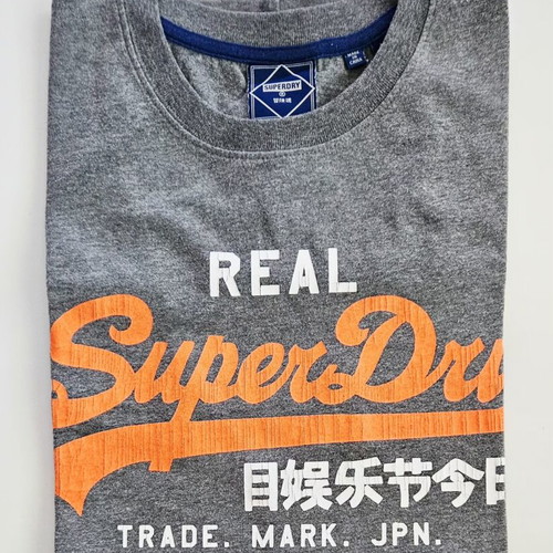 Superdry T-shirt μέγεθος L σαν καινούργιο, γκρι βαμβάκι