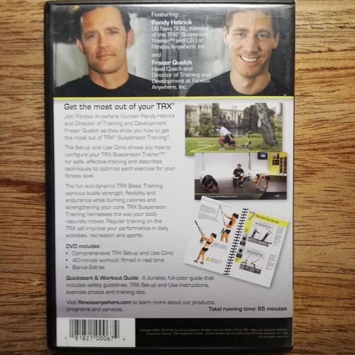 TRX Basic Training DVD like new with workout guide
