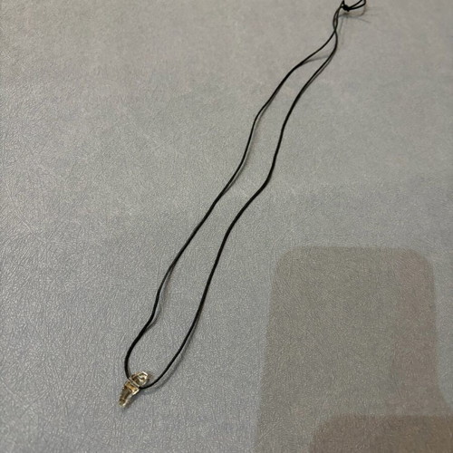 Men's Swarovski necklace new with clear crystal minimal design
