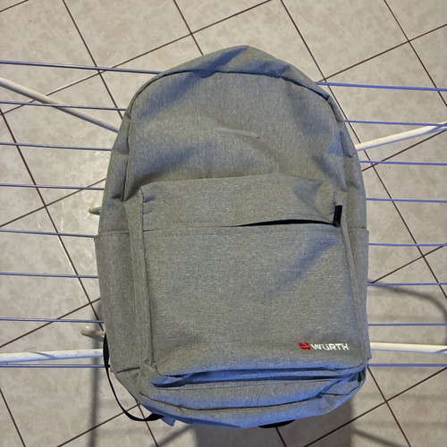 Wurth backpack with damaged zipper, waterproof, laptop compatible