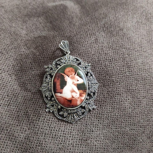 Antique pendant new, 925 silver