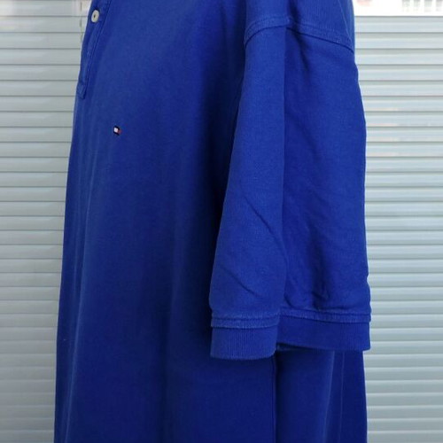 Tommy Hilfiger men's blue cotton polo shirt, size XL
