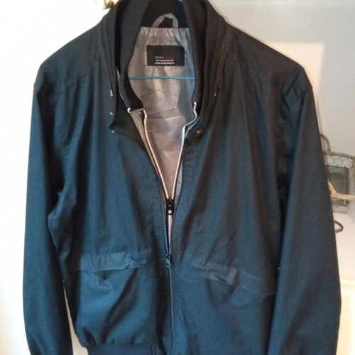 Zara Man black bomber jacket retro like new, sizes M and L