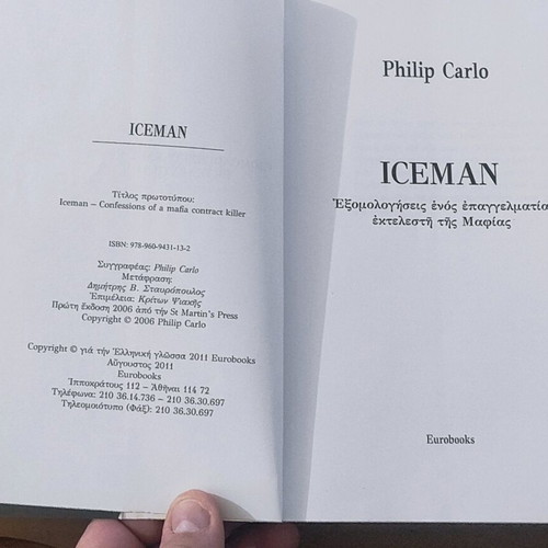 Book Iceman Confessions of a Mafia Contract Killer used