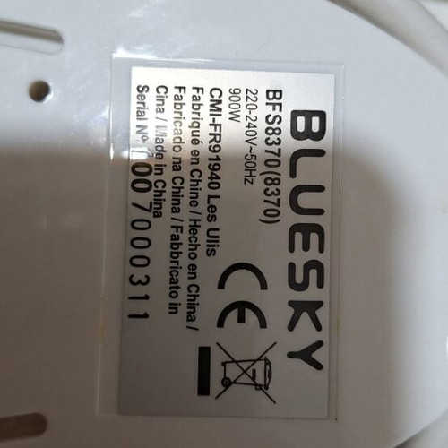 Bluesky BFS8370 Steam Cooker like new, 900W, 6 liters