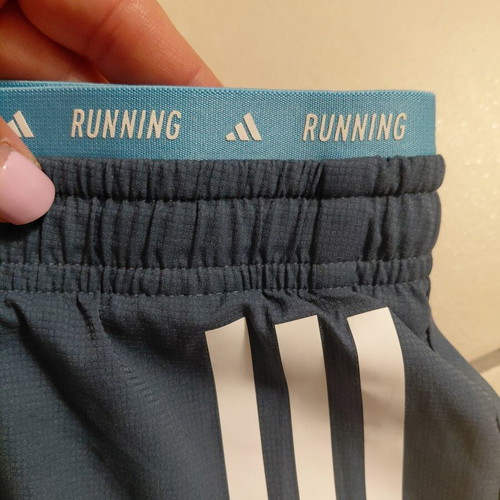 Adidas Own The Run 2-in-1 women's shorts blue with yellow leggings XS
