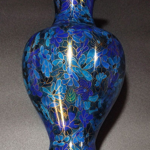 Cloisonné Vase 33cm like new without base
