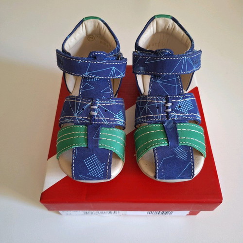 Kickers anatomical sandals like new, size 24, blue and green