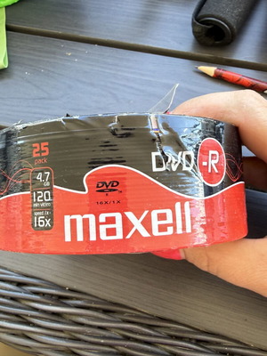 Maxell DVD-R συσκευασία 25 καινούργια, 4.7 GB, ταχύτητα 16x