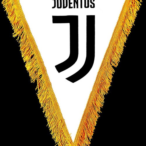 Juventus embroidered captain's pennant like new, official