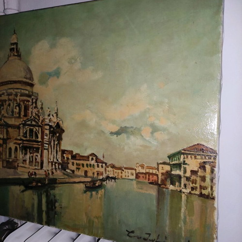 Oil painting on canvas by known artist, signed