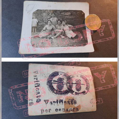 Rare 1930-1940 Military Censorship Photo used, historic collectible