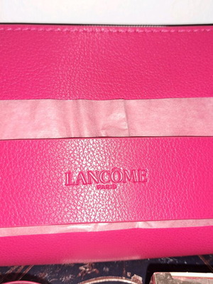 Lancome set with festive box, pouch and 2 creams