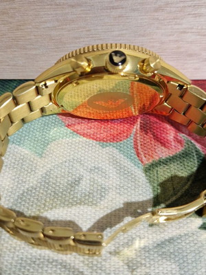 Emporio Armani men's watch in gold color like new