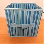  αποθηκευτικά κουτιά υφασμάτινα σε μπλε χρώμα