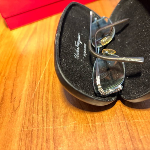 Salvatore Ferragamo Women's Eyeglasses like new, silver