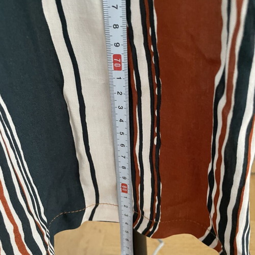 Anel striped zip culottes with elastic waist, like new, colorful